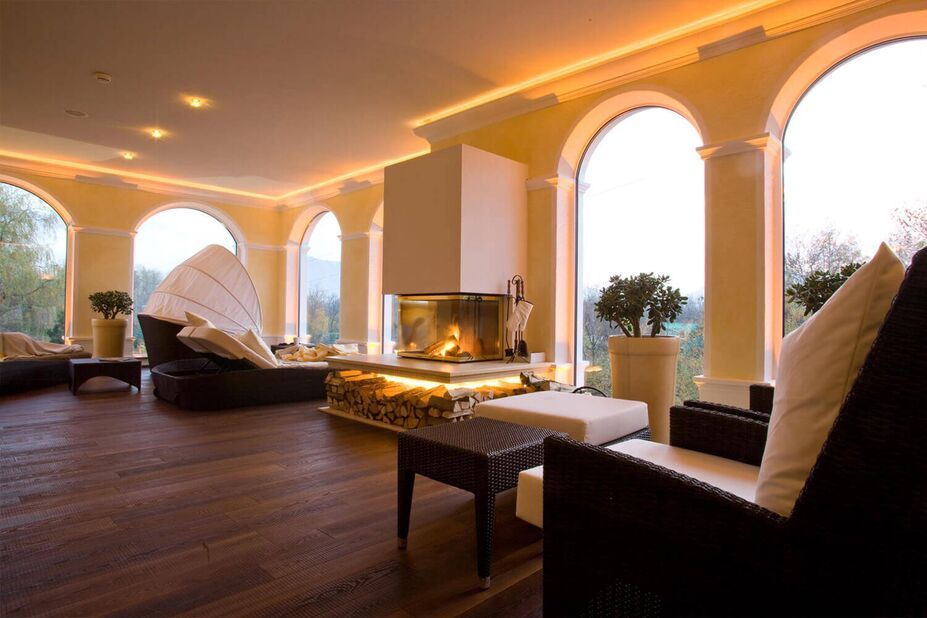Heizkamin im Wellness SPA